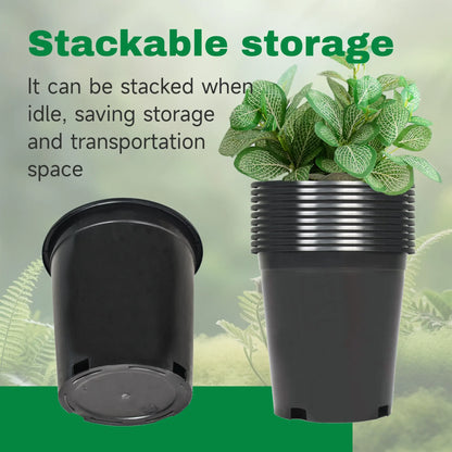 10PC Pro-Grade Heavy Duty Garden Grow Pots – Strong Root Support for Flowers, Vegetables & Seedlings