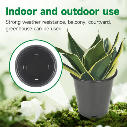 10PC Pro-Grade Heavy Duty Garden Grow Pots – Strong Root Support for Flowers, Vegetables & Seedlings