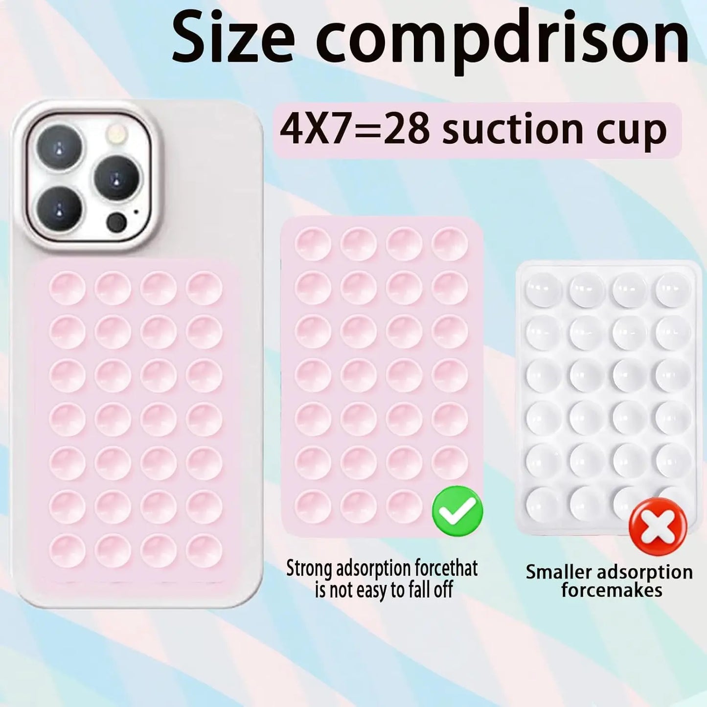 24 silicone suction cups