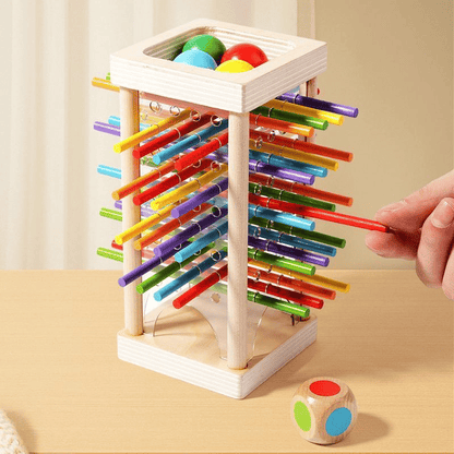 Wooden Stick Game, Colorful Educational Toy for Cognitive Development & Focus Training