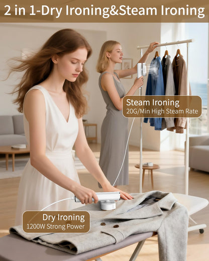 2-in-1 Handheld Garment Steamer & Iron for Clothes🔥